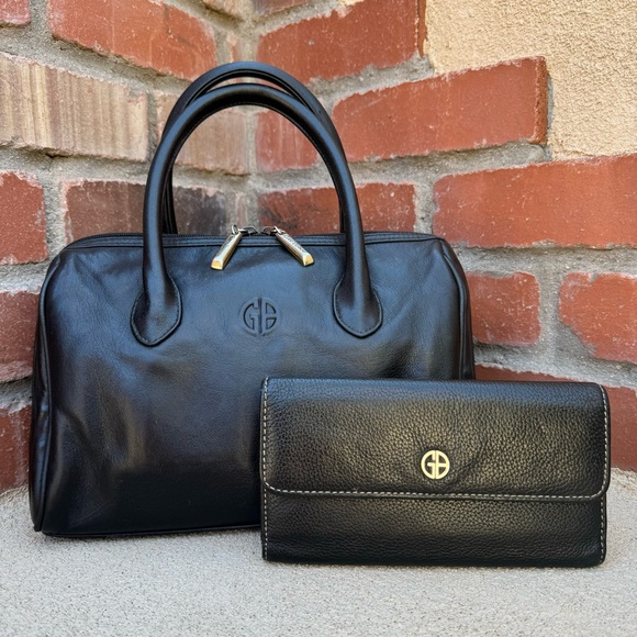 Vintage Giani Bernini Organizational Satchel, Wallet and Scarf Accessory Bundle - Picture 2 of 16